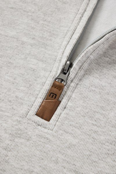 Travis Mathew Cloud 1/4 zip męski sweter, szary
