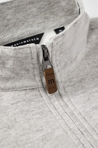 Travis Mathew Cloud 1/4 zip męski sweter, szary