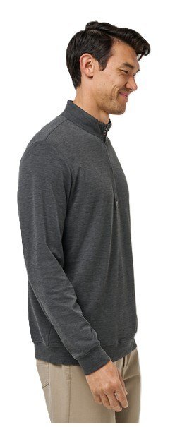 Travis Mathew Cloud 1/4 zip męski sweter, czarny