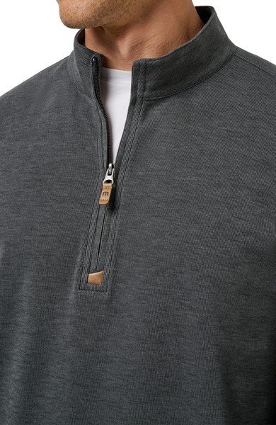 Travis Mathew Cloud 1/4 zip męski sweter, czarny