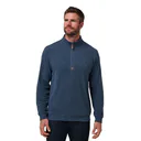 Travis Mathew Cloud 1/4 zip męski sweter, granatowy