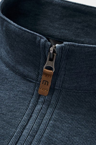 Travis Mathew Cloud 1/4 zip męski sweter, granatowy