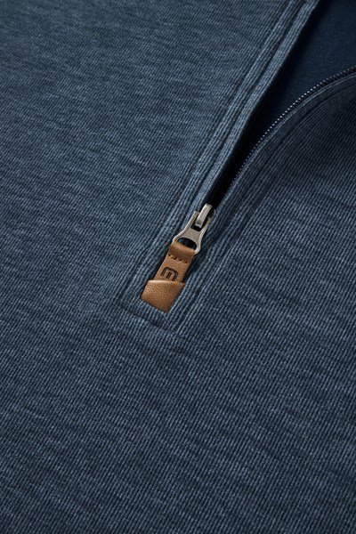 Travis Mathew Cloud 1/4 zip męski sweter, granatowy