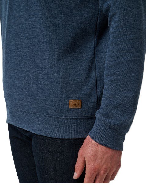 Travis Mathew Cloud 1/4 zip męski sweter, granatowy