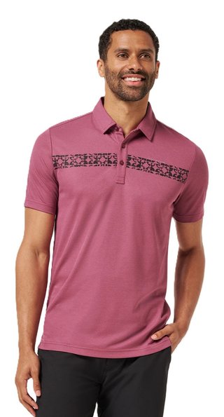 Travis Mathew Bungee Jump męskie polo, damson
