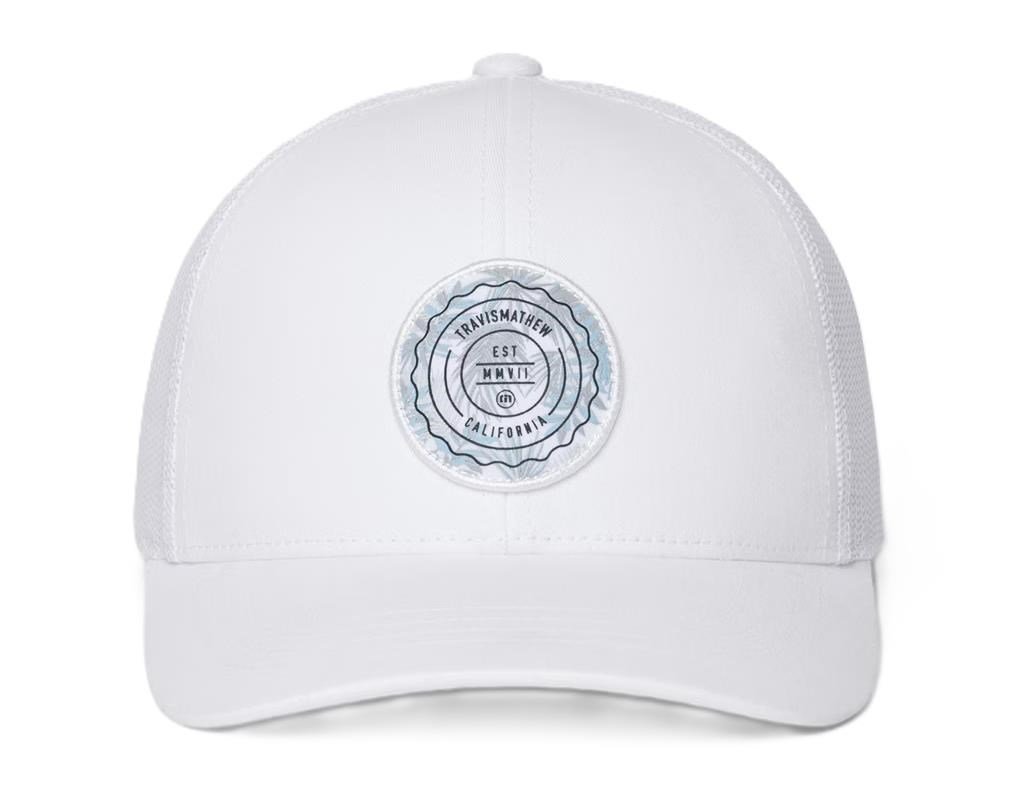 Travis Mathew The Patch Floral czapka z daszkiem dla dzieci, biała