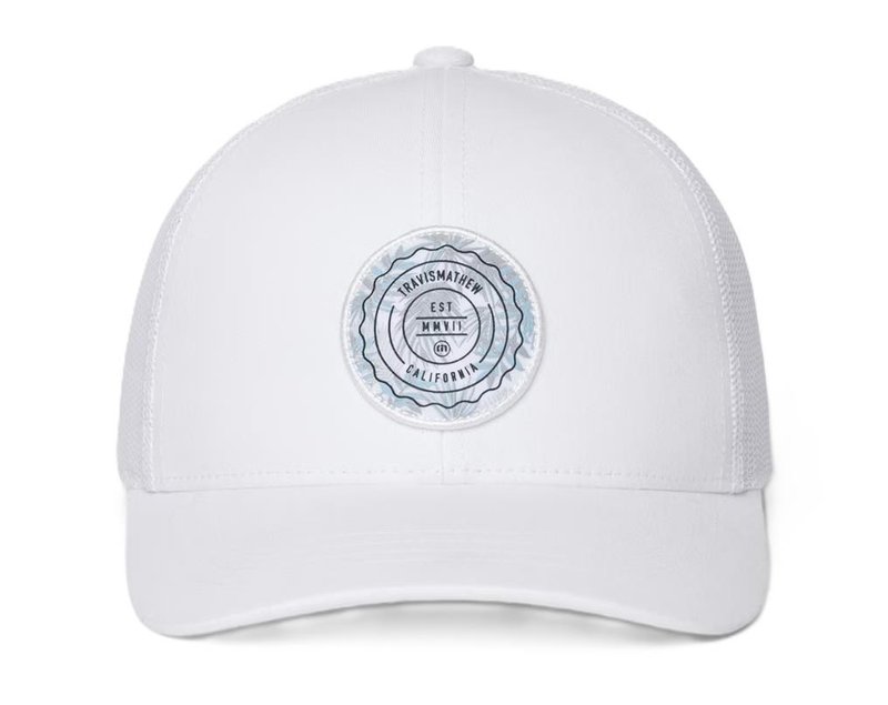 Travis Mathew The Patch Floral czapka z daszkiem dla dzieci, biała