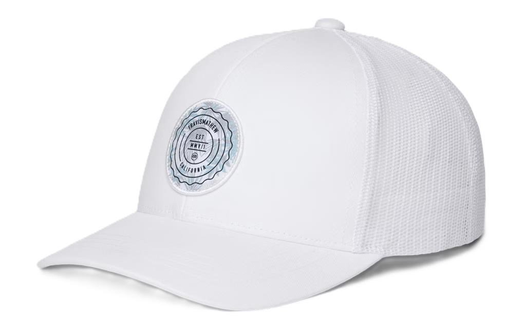 Travis Mathew The Patch Floral czapka z daszkiem dla dzieci, biała
