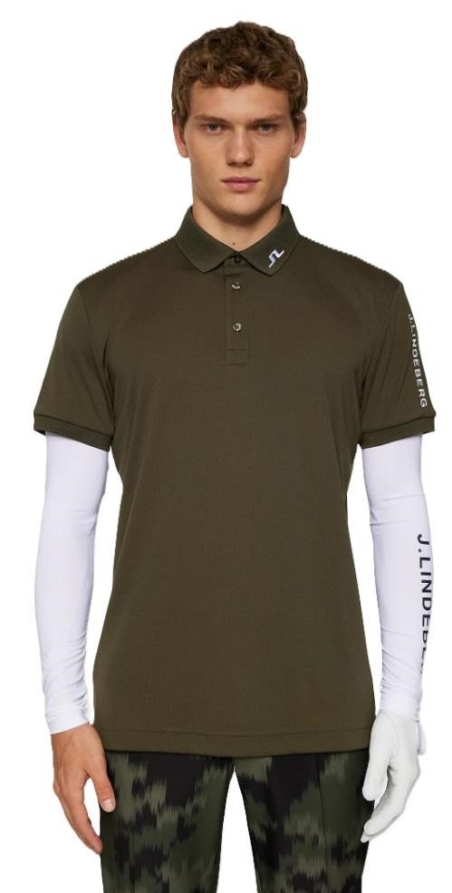J.Lindeberg Tour Tech męskie polo, forest green