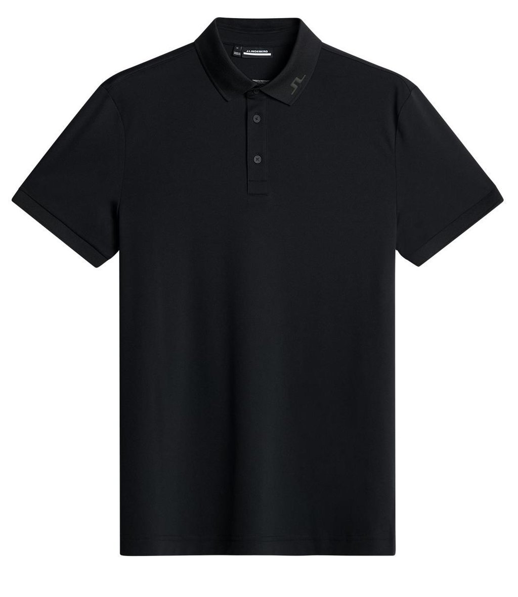 J.Lindeberg KV Print męskie polo, czarne