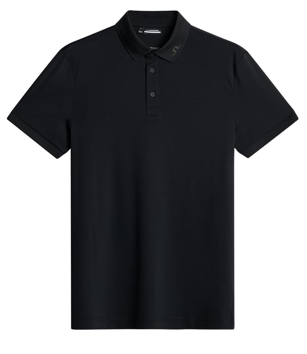 J.Lindeberg KV Print męskie polo, czarne