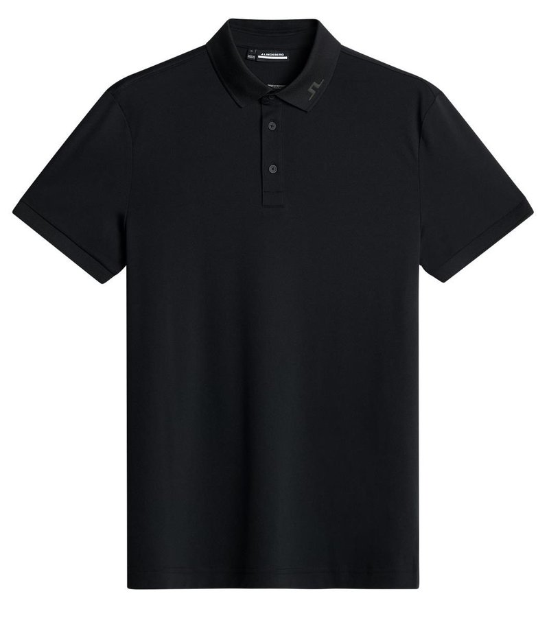 J.Lindeberg KV Print męskie polo, czarne