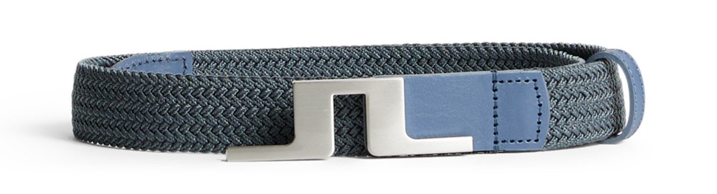 J.Lindeberg Lykke Braided damski pasek, vintage indigo