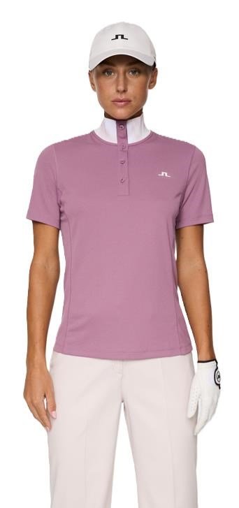 J.Lindeberg Piper damskie polo, very grape