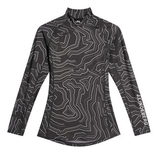 J.Lindeberg Ella Print Compression damska koszulka, asphalt