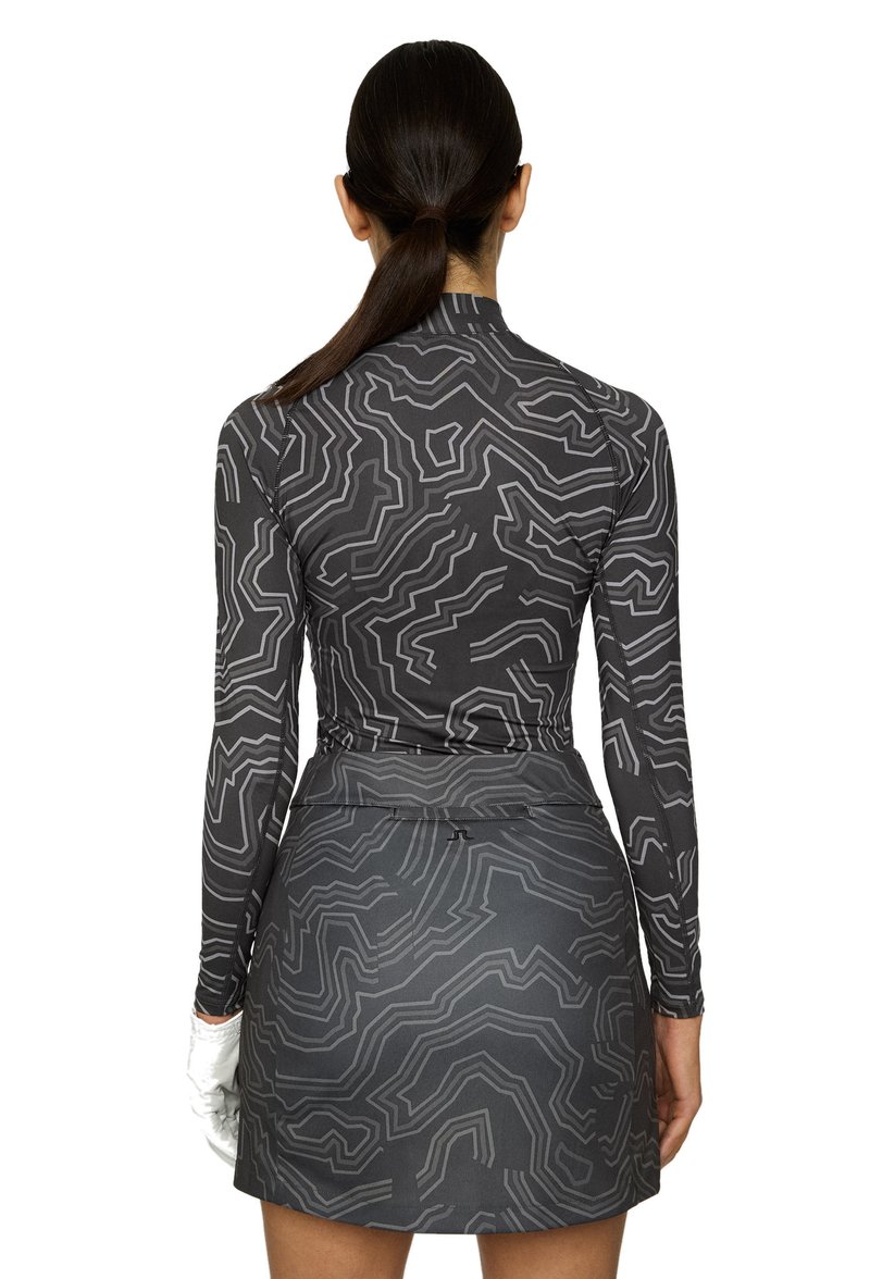J.Lindeberg Ella Print Compression damska koszulka, asphalt