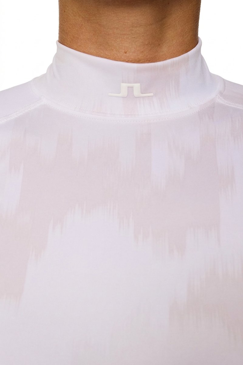 J.Lindeberg Ella Print Compression damska koszulka, warp gray lilac