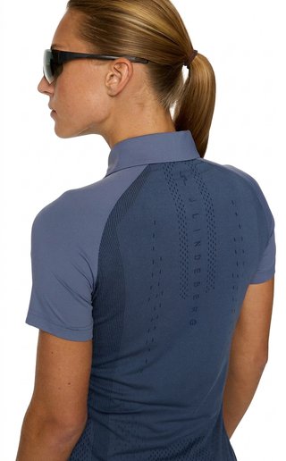 J.Lindeberg Bobi damskie polo, vintage indigo