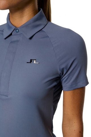 J.Lindeberg Bobi damskie polo, vintage indigo
