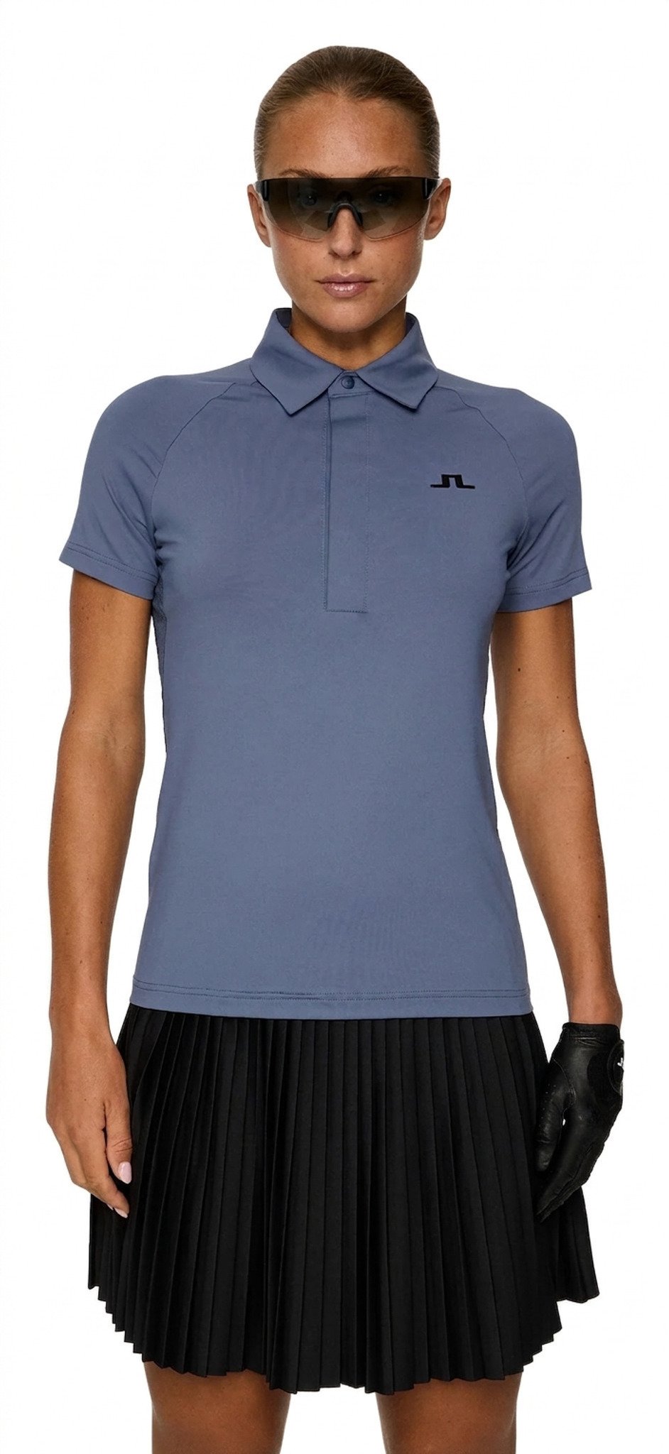 J.Lindeberg Bobi damskie polo, vintage indigo