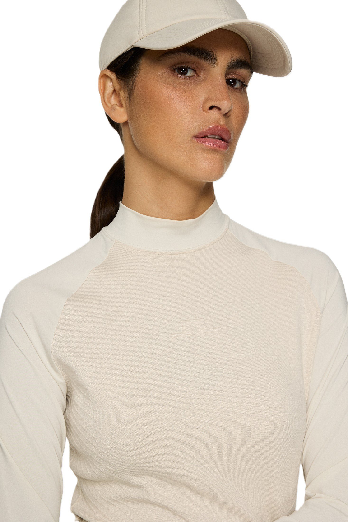 J.Lindeberg Darla Hybrid Knit damski sweter, moonbeam