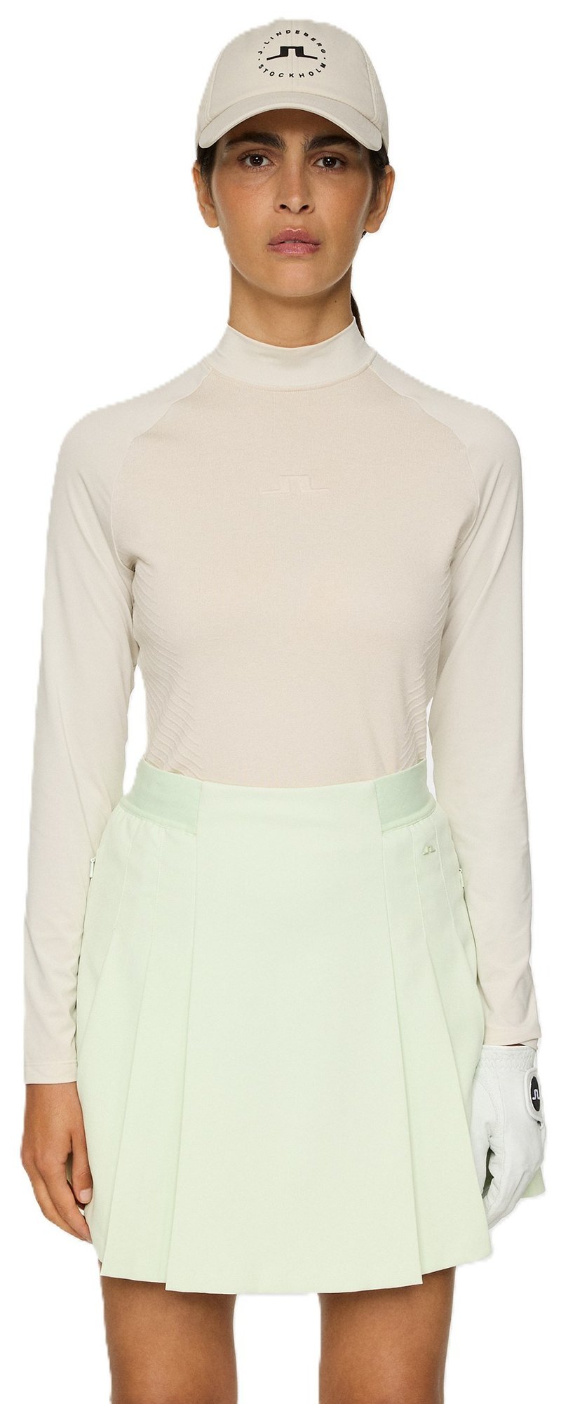 J.Lindeberg Darla Hybrid Knit damski sweter, moonbeam
