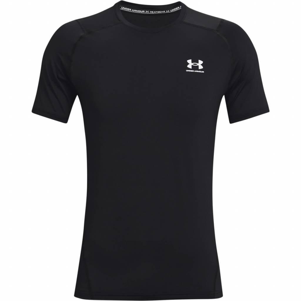 Under Armour HG Fitted SS męski T-shirt, czarne