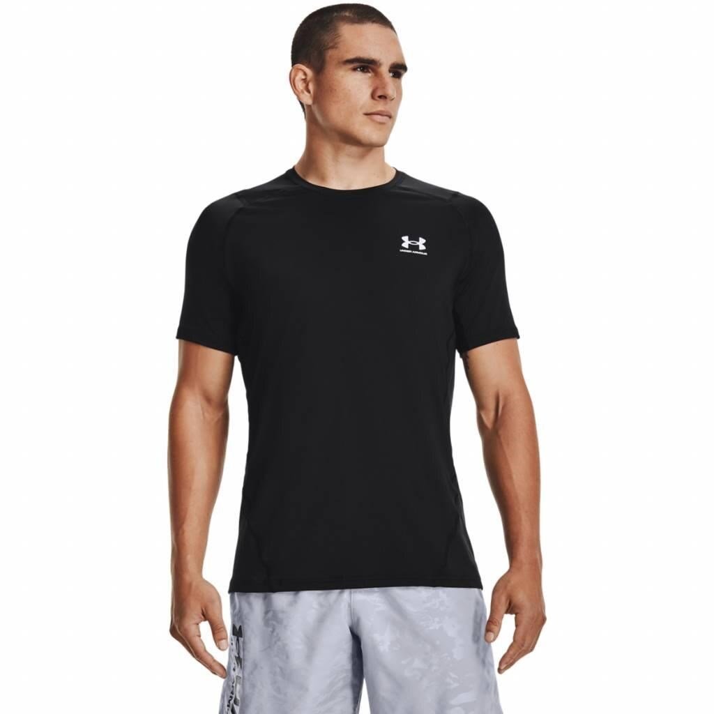 Under Armour HG Fitted SS męski T-shirt, czarne