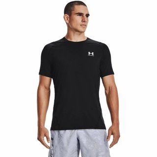 Under Armour HG Fitted SS męski T-shirt, czarne