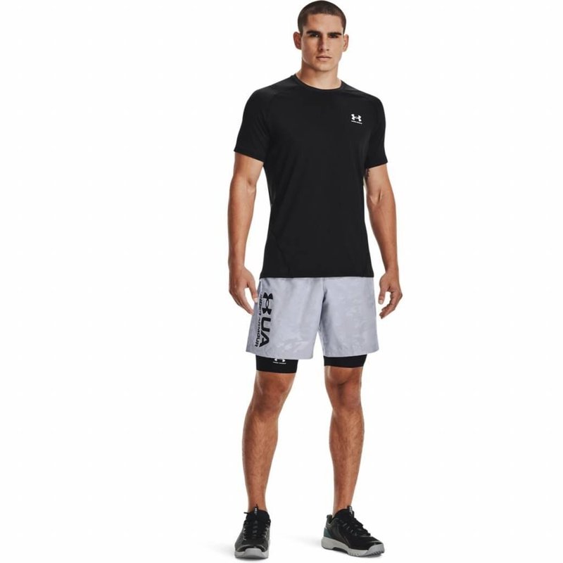Under Armour HG Fitted SS męski T-shirt, czarne