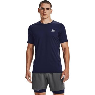Under Armour HG Fitted SS męski T-shirt, granatowe