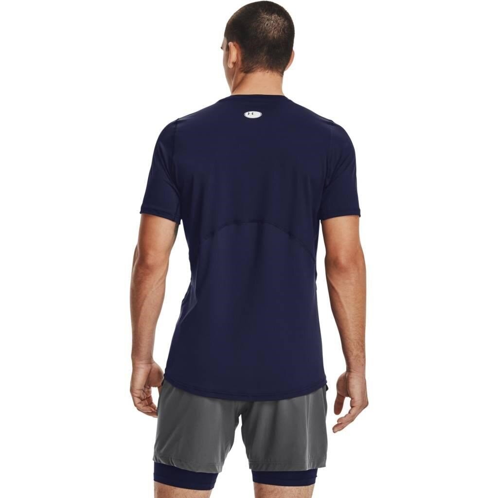 Under Armour HG Fitted SS męski T-shirt, granatowe
