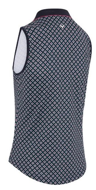 Callaway Mini Geo Floral Sleeveless damskie polo, granatowe