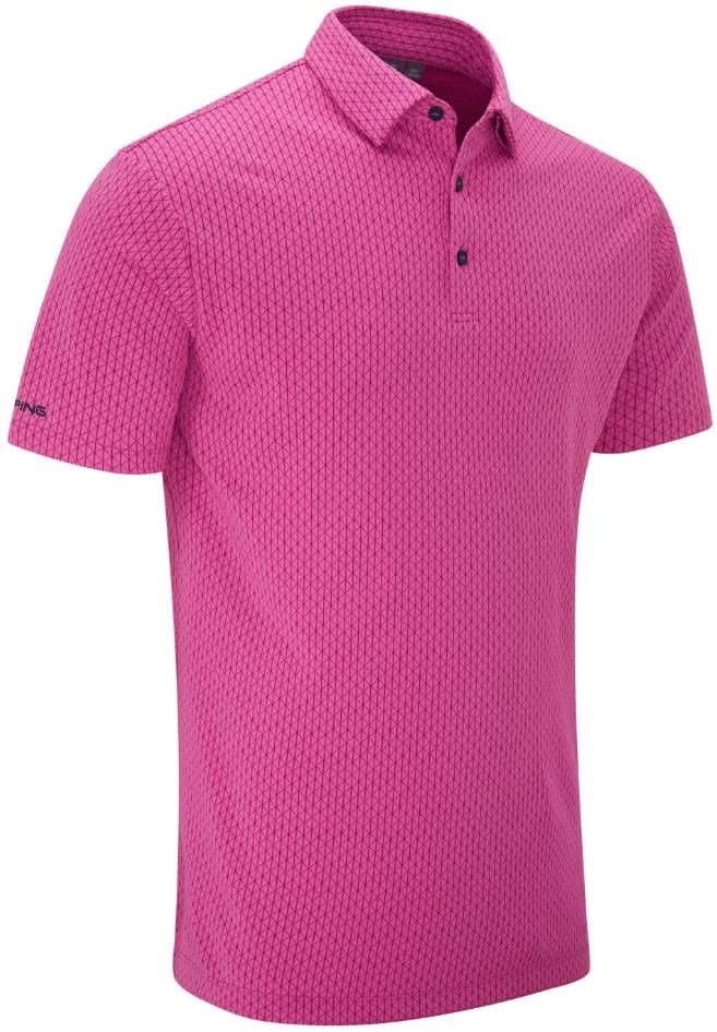 Ping Hershel męskie polo, różowy