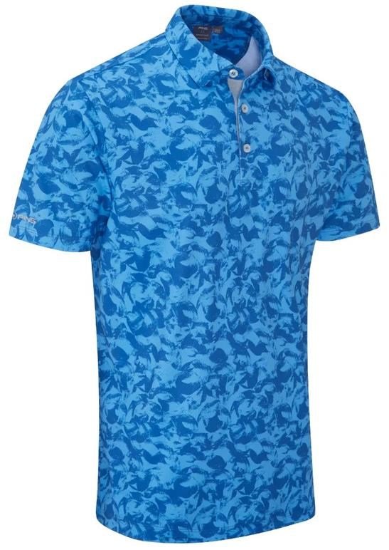 PING Julian męskie polo, tidal bllue multi