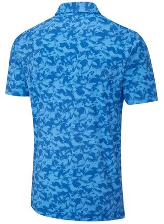 PING Julian męskie polo, tidal bllue multi