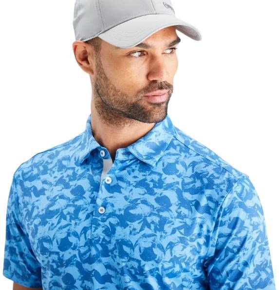 PING Julian męskie polo, tidal bllue multi