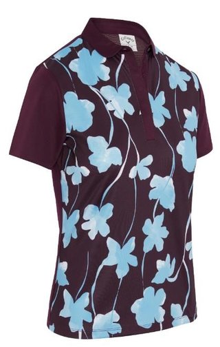 Callaway Stemmed Floral damskie polo, potent purple