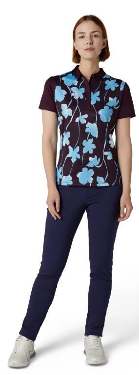 Callaway Stemmed Floral damskie polo, potent purple