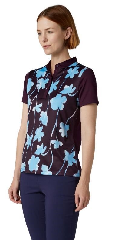 Callaway Stemmed Floral damskie polo, potent purple