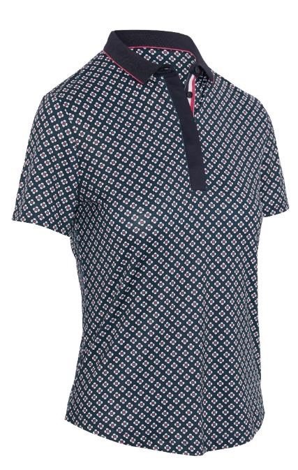 Callaway Mini Geo Floral damskie polo, granatowe