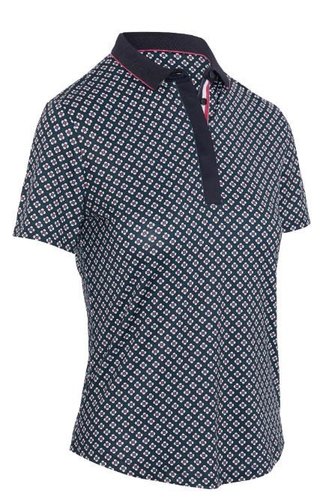 Callaway Mini Geo Floral damskie polo, granatowe