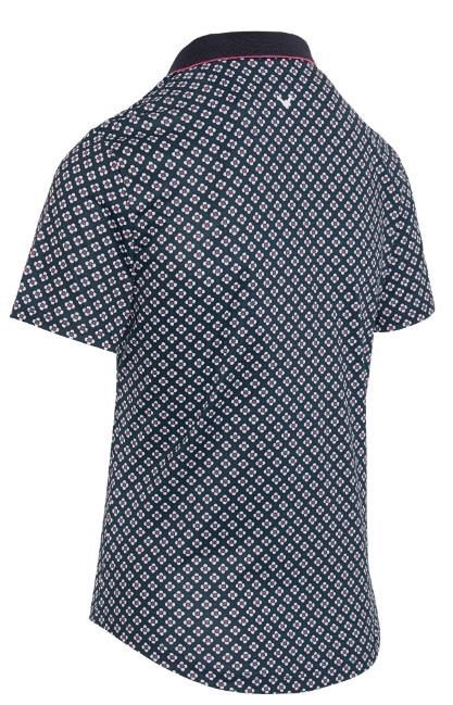 Callaway Mini Geo Floral damskie polo, granatowe