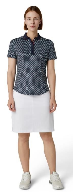 Callaway Mini Geo Floral damskie polo, granatowe
