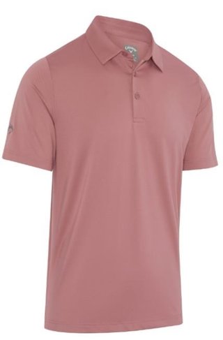 Callaway Swing Tech Tour Fit Solid męskie polo, mesa rose