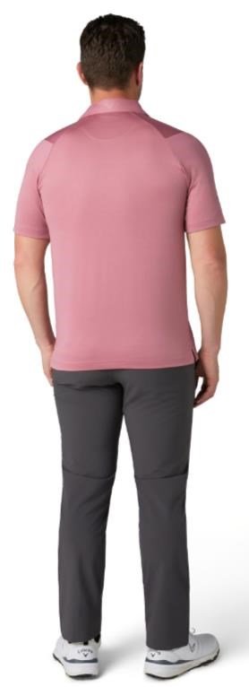 Callaway Swing Tech Tour Fit Solid męskie polo, mesa rose