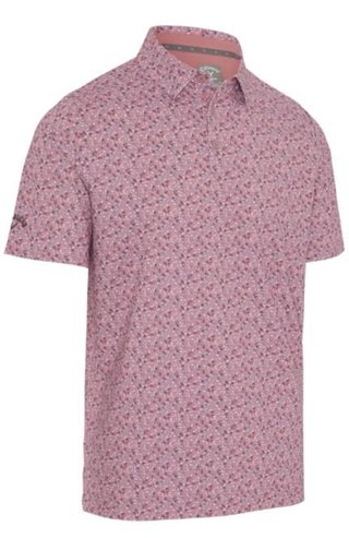 Callaway Novelty Confetti Print męskie polo, mesa rose