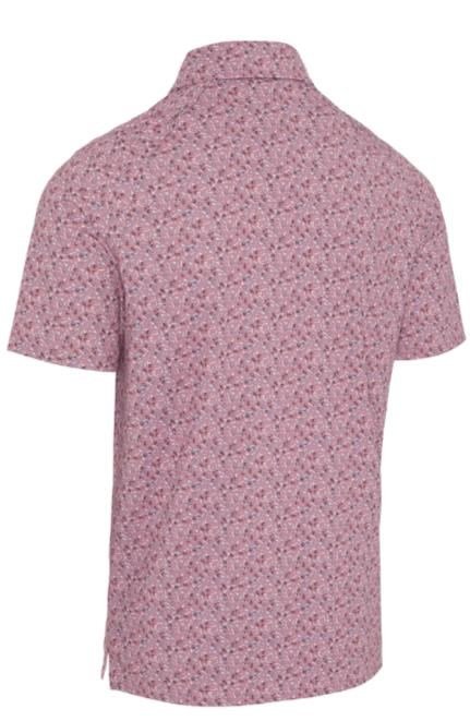 Callaway Novelty Confetti Print męskie polo, mesa rose