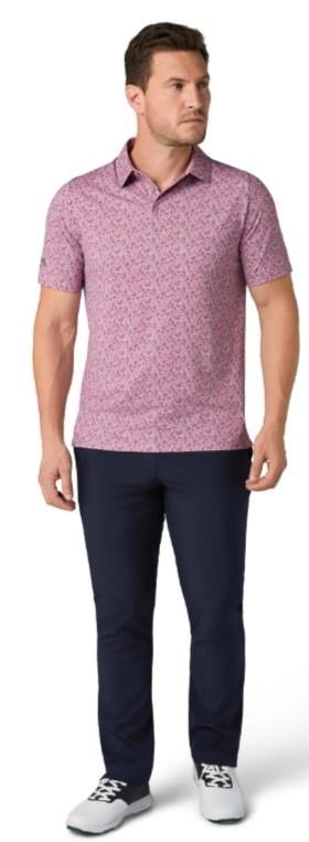Callaway Novelty Confetti Print męskie polo, mesa rose