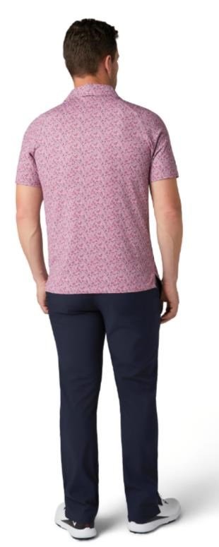 Callaway Novelty Confetti Print męskie polo, mesa rose